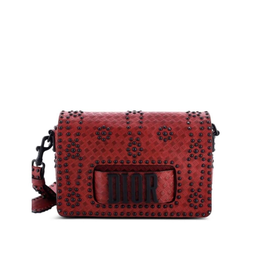 Christian Dior Dio(r)evolution Flap Studded Embossed Leather $4800 New Condition